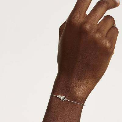 Bracelet SUPER FUTURE Robert Silver PU02-171-U, Longueur de 14 cm à 18 cm - Pdpaola