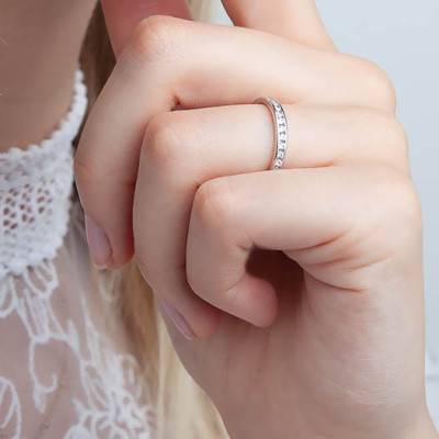 Alliance Cinna en Or Blanc 750 & Diamants - Alliantine