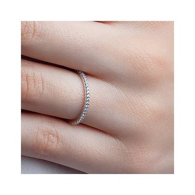 Bianca 750/1000 White Gold & Diamond Wedding Ring - Alliantine