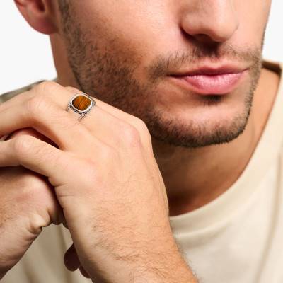 Tiger's Eye Ring - TR2388-826-2 - Thomas Sabo