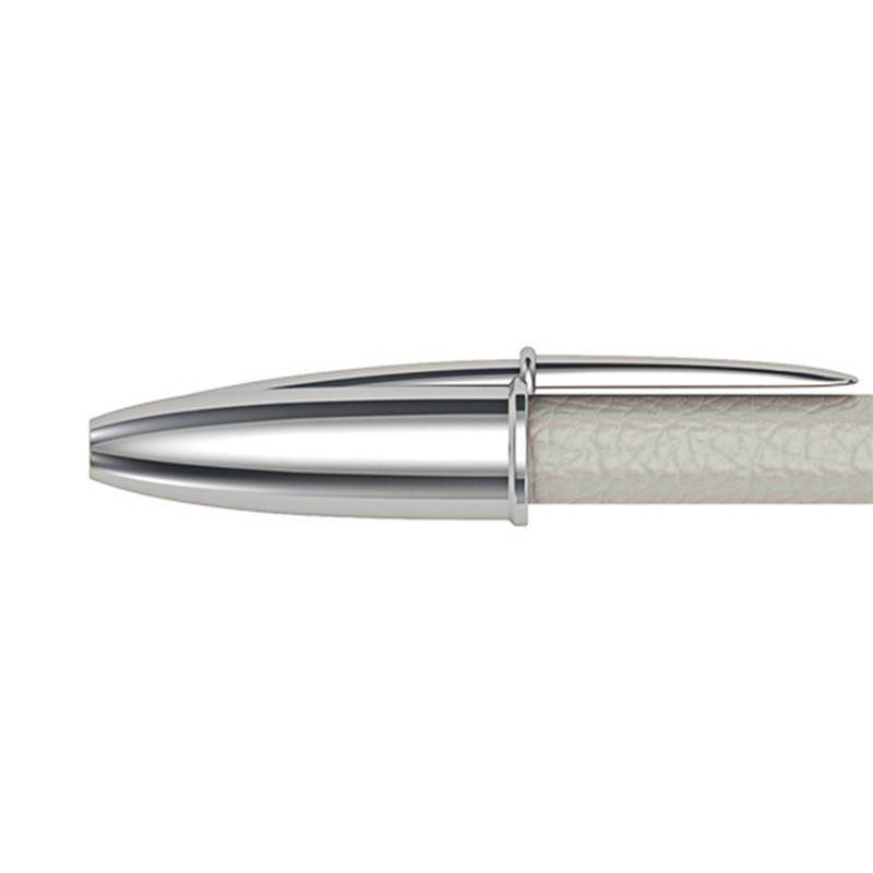 Stylo Bic Cristal Gainage en Cuir Gris Pinel et Pinel Réf_A-20-05435