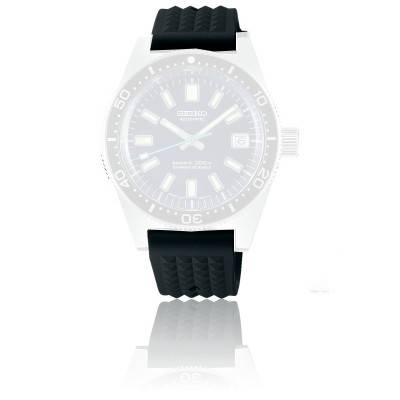 Bracelet de montre silicone avec piqûre orange