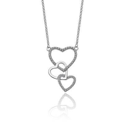Pendentif Trois petits cœurs - Lyseth Création