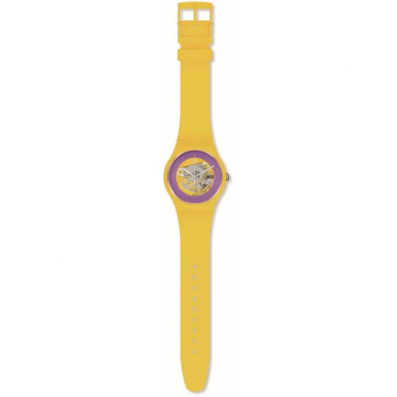 Montre Purple ring yellow SO29J100 Swatch Ocarat