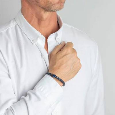 Bracelet style urban man acier, Longueur 22,3 cm ajustable - LS1814-2/1 - Lotus