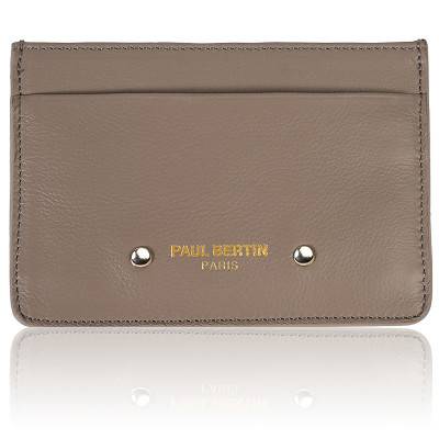 Porte-cartes taupe FR311075009 - Paul Bertin