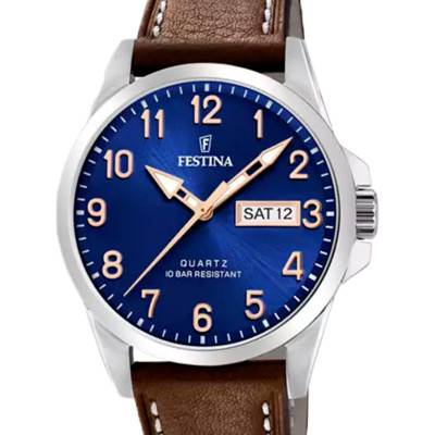 Watch Festina Classics Blue Brown F20358/B - Festina