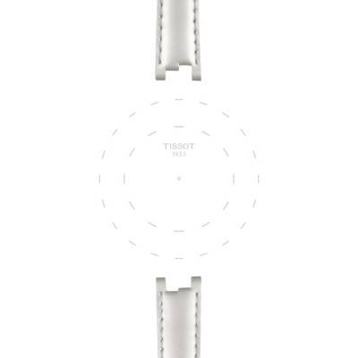 Tissot Official White Leather Watch Strap 12 mm T852036540 - Tissot