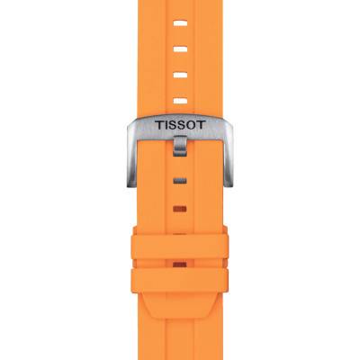 Bracelet de montre Officiel Tissot Silicone Orange 22 mm T852047918 - Tissot