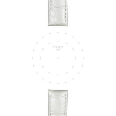 Tissot Official White Leather Watch Strap 16 mm T852036795 - Tissot