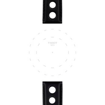 Tissot Official Black Leather Watch Strap 20 mm T852037163 - Tissot