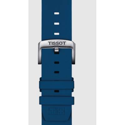Bracelet de montre Officiel Tissot Silicone Bleu 22 mm T852047175 - Tissot