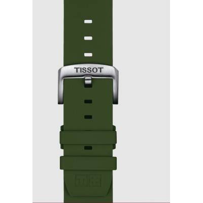Bracelet de montre Officiel Tissot Silicone Kaki 22 mm T852047177 - Tissot