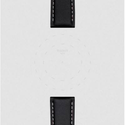 Official Tissot Black Leather Watch Strap 21 mm T852044599 - Tissot
