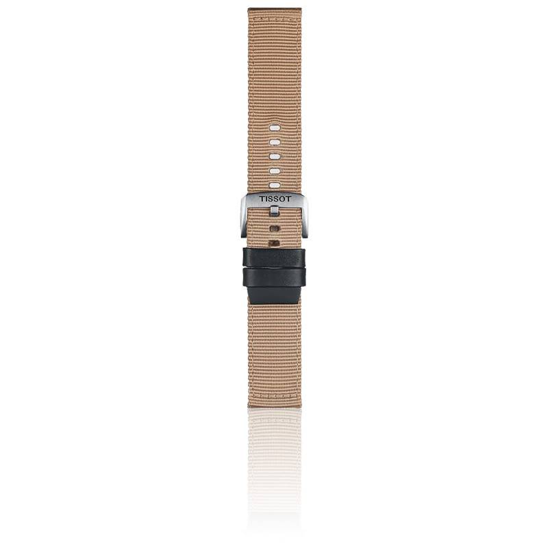 Bracelet de montre Officiel Tissot Tissu Beige 22 mm T852046752