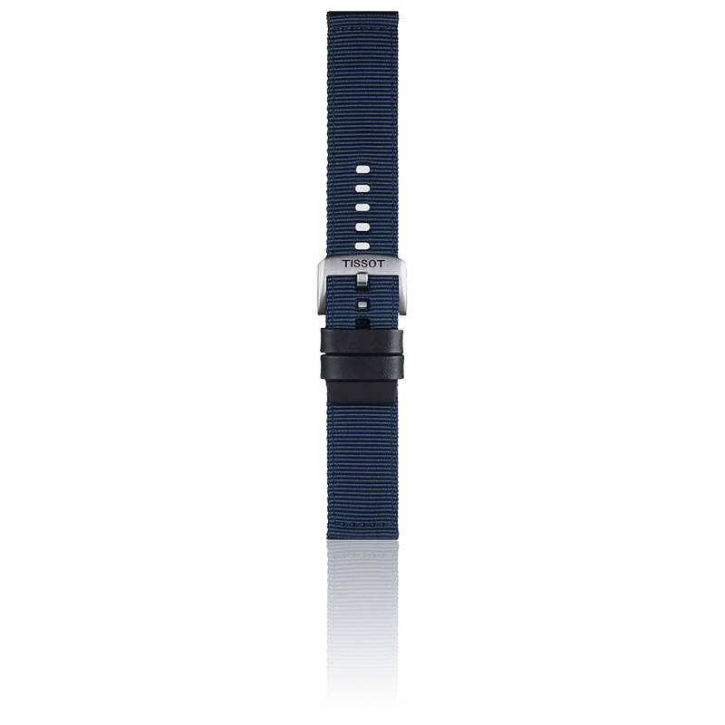 Bracelet de montre Officiel Tissot Tissu Bleu 22 mm T852046754