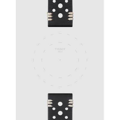Tissot Official Black Leather 22 mm Watch Strap T852046810 - Tissot