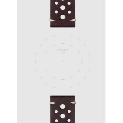 Official Tissot Brown Leather Watch Strap 22 mm T852046777 - Tissot