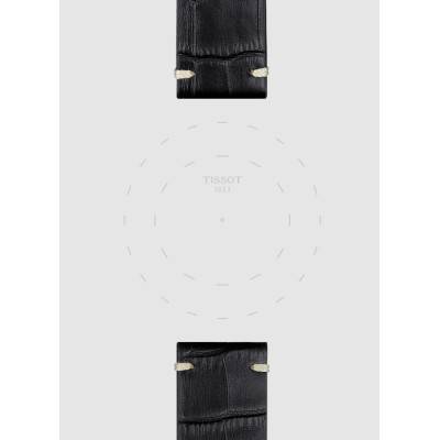 Bracelet de montre Officiel Tissot Cuir Noir 22 mm T852046775 - Tissot