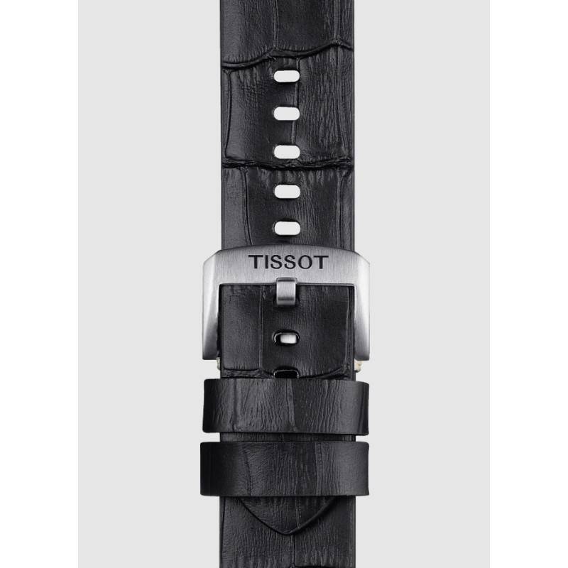 Bracelet de montre Officiel Tissot Cuir Noir 22 mm T852046775