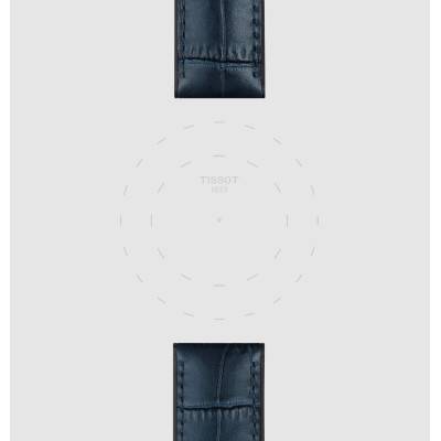 Bracelet de montre Officiel Tissot Cuir Bleu 22 mm T852046765 - Tissot