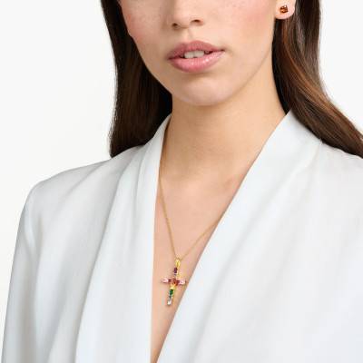 Multicolor Rainbow Heritage Cross - PE939-996-7 - Thomas Sabo