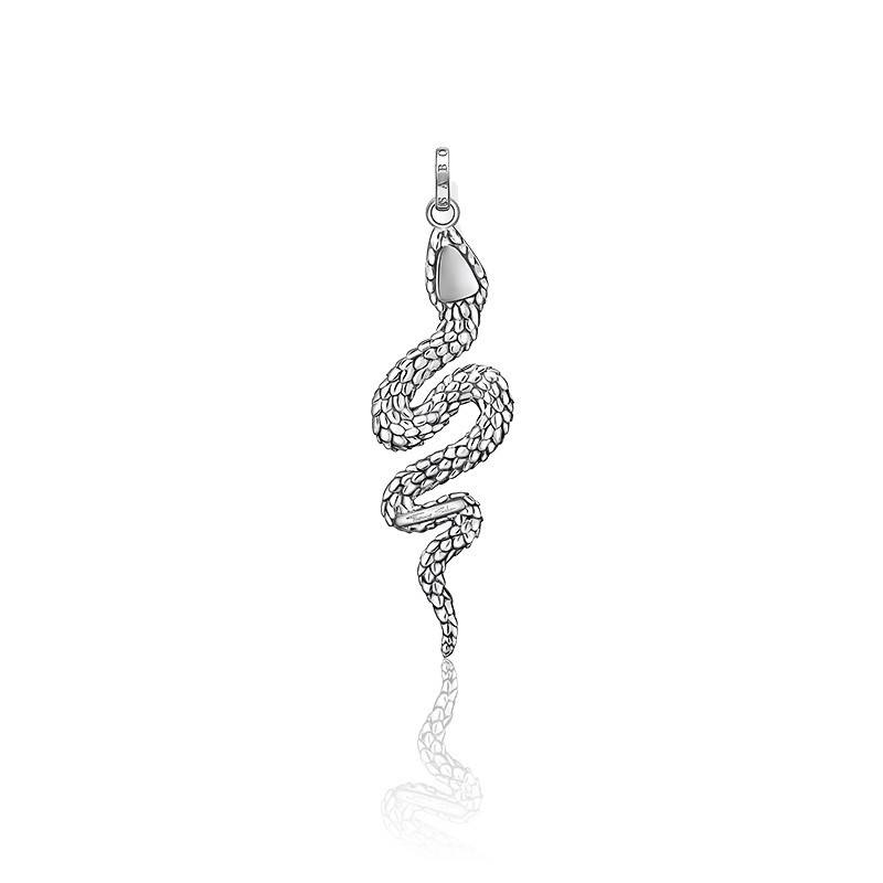 Pendentif Serpent En Argent 925 Massif - 8,5 Grammes - Modèle #5225-M1 - Neuf Sans Emballage
