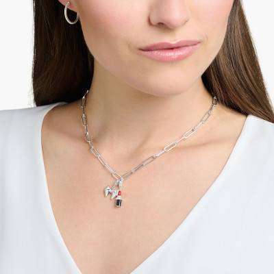 Pendentif Charm Rouge à Lèvres Argent 925 - 0298-007-10 - Thomas Sabo