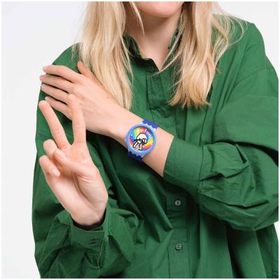 Peace Hand Love Big Bold Watch SB03N105 - Swatch