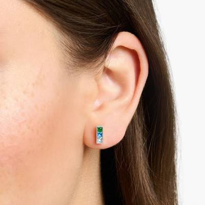 Puces d'oreilles Rainbow pierres colorées Argent 925 - H2250-477-7 - Thomas Sabo