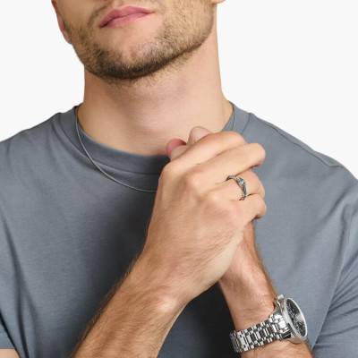 Blackened 925 Silver Snake Ring - TR2419-643-11 - Thomas Sabo