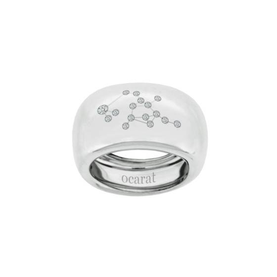 Bague Constellation du Sagittaire Diamants Argent Ocarat