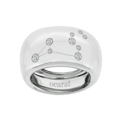 925 Silver & Diamond Leo Constellation Ring - Ocarat