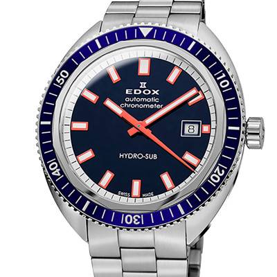 Hydrosub Automatic Watch 80128 3BUM BUIO - Edox