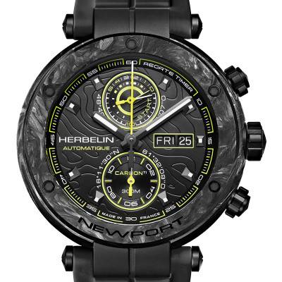 Montre Newport Chronograph Carbon Titanium Automatique 288CTN14CA - Herbelin
