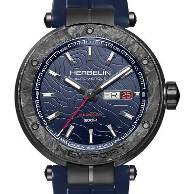 Montre Newport Carbon Titanium Automatique 1788CTN15CB - Herbelin