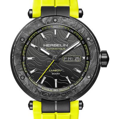 Montre Newport Carbon Titanium Automatique 1788CTN14CY - Herbelin