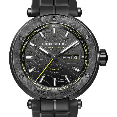 Montre Newport Carbon Titanium Automatique 1788CTN14CA - Herbelin