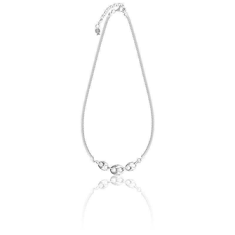 Collier En Jade Lavande De Turquie - Pierre 200 Carats Sur Argent 925 - Longueur 46cm