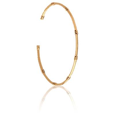 Bracelet Jonc Fil Rond 2 mm Plaqué Or - Emanessence - Ocarat