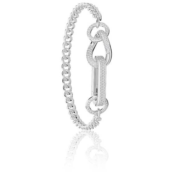 Bracelet Rigide Argent – Cristal Diamant 361 – Bijou Fantaisie