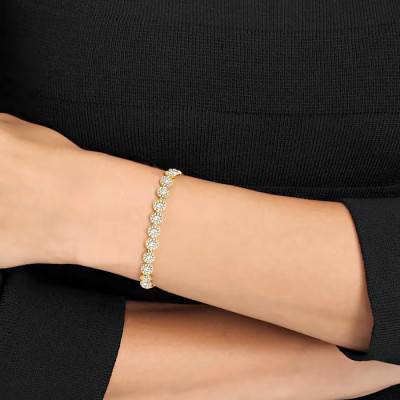 Angelic Metal & Stones Bracelet, Length 16.50 cm - 5505469 - Swarovski