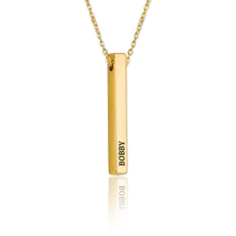 Collier Ras Du Cou Personnalisable Prénom - Doré Or Fin, Acier Inoxydable - Neuf Avec étiquettes