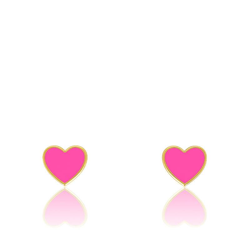 Boucles d'oreilles Clous VIS TOUT METAL JAUNE Or 375/1000 (9K)