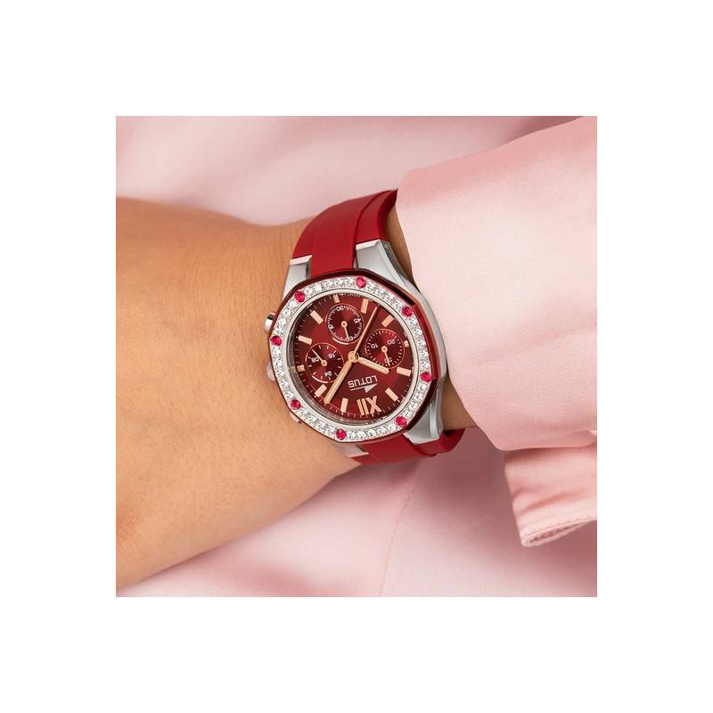 Montre best sale lotus rouge