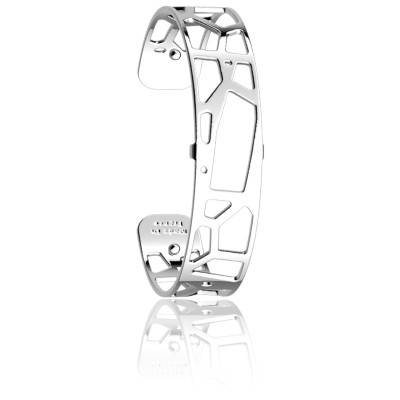 Bracelet Manchette Girafe – Argent – Thème Jungle – Ajustable