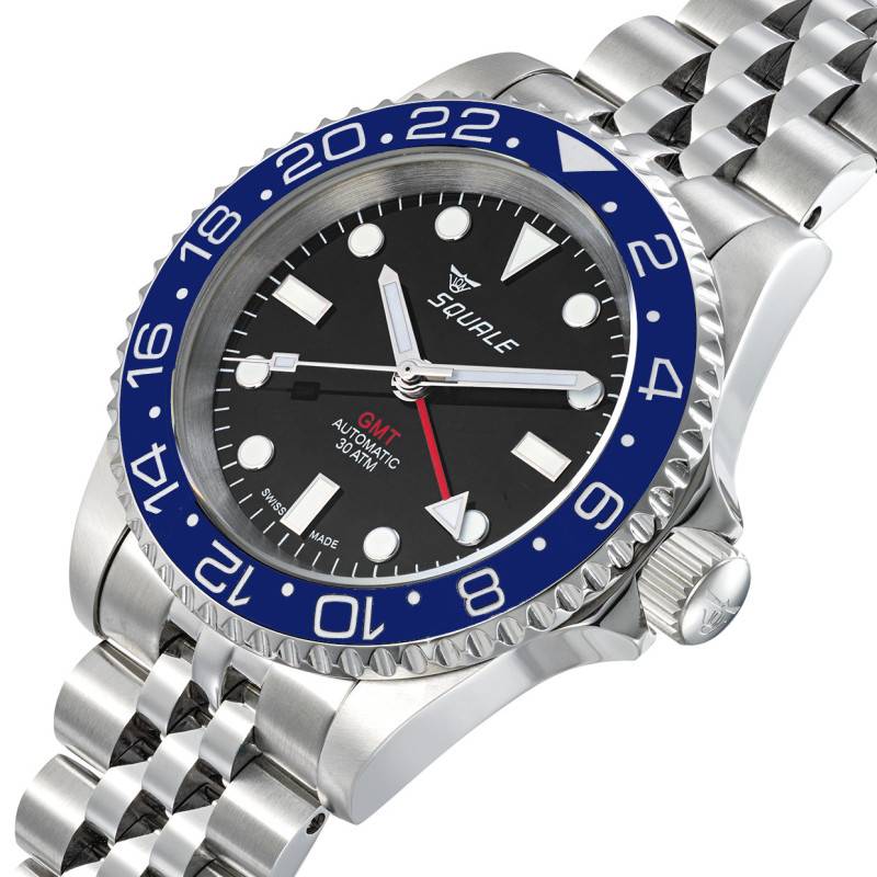 Montre Y1545 GMT Bleu SQGMTBLBK Squale Ocarat