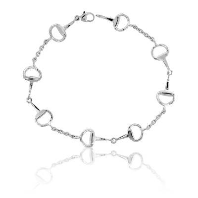 Bracelet en Argent Massif 3 Mors, Longueur 18 cm ou 20 cm - Artemis
