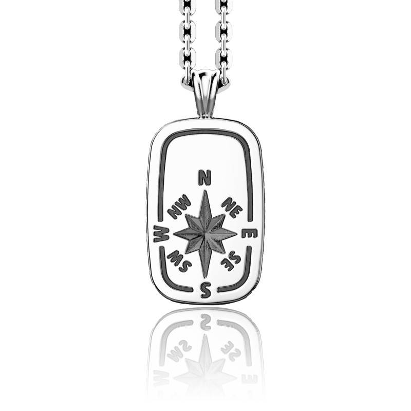 Rose Des Vents Gps Pendentif Rose Des Vents Or 18K 16mm Alda