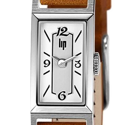 Churchill T13 Brown Leather & Gray Steel Watch 671206 - Lip